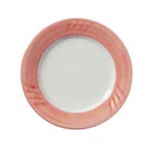 Thumbnail image #1 for Vertex China Sausalito SAU-9-M Round China Plate, 9-3/4" Diameter, Sculpted Lines, Mango Case of 2 Dozen
