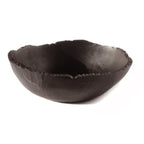 Thumbnail image #1 for Steelite International Kenny Mack KMK2081ES Oval Resin Bark Bowl, 10 x 8 x 3-1/4 in, Espresso