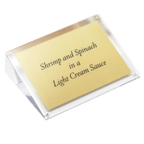 Thumbnail image #1 for TableCraft Products ACHS46 Angled Rectangular Magnetic Acrylic Card/Sign Holder, 3-7/8" x 6" x 1-1/2" Case of 12