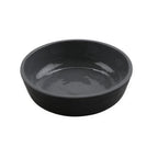 Thumbnail image #1 for G.E.T. Roca Glazed RR-5-GRS/BKM Shallow Side Monkey Dish, 4 oz, Melamine, Gray Gloss/Black Matte Case of 4 Dozen