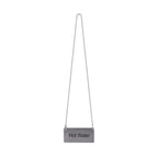Thumbnail image #1 for Thunder Group SLCS3175 Hanging “Hot Water” Beverage Sign, Stainless Steel, 3-1/2"L x 1-3/4"H, 12" Chain Case of 240