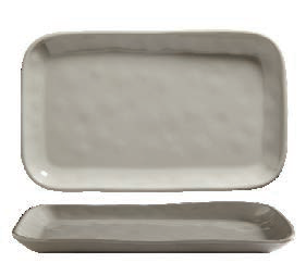 Product image #5 for American Metalcraft Crave Collection Shadow Gray Rectangular Melamine Platter, 12 x 7 1/8 x 1 Inch