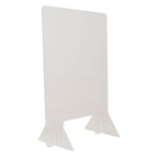Thumbnail image #1 for Eagle Group BGFC-3624 Freestanding Countertop Plexiglass Breath Shield, Single-Sided, 24" W x 36" H