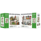Thumbnail image #2 for 1880 Hospitality Focus Foodservice FWMKIT1 Wall-Mounted Food Prep & Drying Kit with Baskets, Grids & Hooks, 25 x 10.5 x 25 in