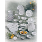 Thumbnail image #2 for Thunder Group Nustone NS307W White Melamine Soup/Cereal Bowl, 12 oz, 6-3/8" Diameter Case of 10 Dozen