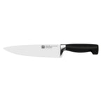 Thumbnail image #1 for Zwilling J.A. Henckels Four Star® 1001568 8-Inch Forged Chef's Knife, High-Carbon Steel Blade, Black Polypropylene Handle