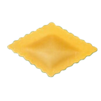 Thumbnail image #1 for Arcobaleno Pasta Equipment MOLD-AMF-RS-62B Ravioli Mold, 6 g, Diamond Shape, Scalloped Edge, 2-5/16" x 1-1/2"