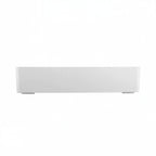 Thumbnail image #2 for G.E.T. M1214RC-W 2-Compartment Rectangular Melamine Tray, White, 12-1/4" x 10-1/2" x 2-1/2" Case of 3