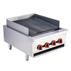 Thumbnail image #1 for Hakka Brothers Corp EasyRose HRC-24 24-In Gas Radiant Charbroiler, 4 Independent-Control Burners, Angled Cast-Iron Grates