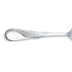 Thumbnail image #1 for Steelite Walco, Goddess WL2112 Bouillon Spoon, 6", Asymmetrical Style, 18/10 Stainless Steel Pack of 2 Dozen