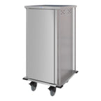 Thumbnail image #1 for Dinex TQ DXPTQC2T1D20 Compact Meal Delivery Cart, 1 Door, 1 Compartment, 20-Tray Capacity, Stainless Steel