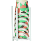 Thumbnail image #1 for Cal-Mil 3716-15 Cup and Lid Holder, 5" Diameter x 8.5"H, White Metal, Holds Up to 5 Fuel Cans