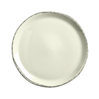 Thumbnail image #1 for Libbey Farmhouse FH-527 Porcelain Coupe Rim Platter/Pizza Plate, 13-1/2 in, Round, Cream White