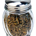 Thumbnail image #1 for New Star Foodservice Inc. 22339 Glass Cheese Shaker Jar, 6 oz, Slotted Metal Top Case of 3 Dozen