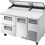 Thumbnail image #6 for True Mfg. - General Foodservice TPP-AT-60D-2-HC 60-Inch Pizza Prep Table with 1 Door, 2 Drawers and 19.5-Inch Cutting Board