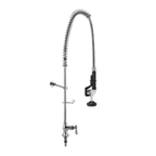 Thumbnail image #1 for Component Hardware Encore KL63-1000-BR Pre-Rinse Faucet Assembly, Deck Mount, Single-Hole, 1/4-Turn Compression Valve, Lever Handle, Wall Bracket