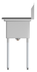 Thumbnail image #6 for KoolMore 29-Inch 1-Compartment Stainless Steel Sink with Left Drainboard and Backsplash