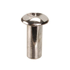 Thumbnail image #1 for AllPoints Foodservice Parts & Supplies 136603 One-Way Barrel Nut Fastener, 10-24 x 5/8 in, Chrome-Plated