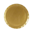 Thumbnail image #1 for Thunder Group Pearl RF1020G 20-Inch Round Gold Melamine Plate with Scalloped Edge Case of 8