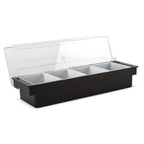 Thumbnail image #1 for Concasse MCCB4B Condiment Server, 4 Compartments, Plastic