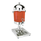 Thumbnail image #1 for Eastern Tabletop Park Avenue 7502 2-Gallon Round Beverage Dispenser with Stainless Steel Base and Central Ice Chamber