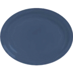 Thumbnail image #1 for Libbey Cantina 903032615 Porcelain Oval Rimmed Platter, 9-5/8" x 7-5/8", Blueberry