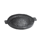 Thumbnail image #1 for Thunder Group IRTP002 Cast Iron BBQ Plate, 10-1/4" Round, Concave, Ridged Case of 8