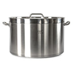 Thumbnail image #1 for Concasse MCCOBAIFD1400K Stainless Steel Brazier Pot, 14 Liter, Induction Ready, 6" x 14" Case of 2
