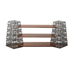 Thumbnail image #1 for G.E.T. Urban Renewal RISER-SET-L Rectangular Metal Buffet Risers, Black, 12 x 12 x 23 Inches, Set of 2