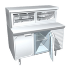Thumbnail image #1 for La Rosa Refrigeration L-34150-32 Refrigerated Pie/Salad Display Case, 50" W x 32" D, Mirror-Back, Sliding Glass Doors