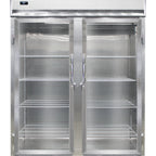 Thumbnail image #1 for Continental Refrigerator Designer Line D2RENPT-GD-SD Two-Section Pass-Thru Reach-In Refrigerator, 57-Inch, Glass Front/Solid Rear Doors