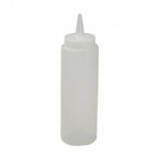 Thumbnail image #1 for Libertyware SB08C 8 oz Clear Plastic Squeeze Bottle with Standard Single Tip Case of 6 Dozen