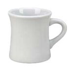 Thumbnail image #1 for Vertex China Argyle BNT-P Porcelain Coffee Mug, 10 oz, with Handle, Bright White Case of 3 Dozen