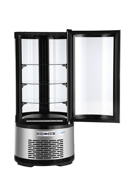 Product image #7 for KoolMore 19-Inch Countertop Circular Refrigerated Display Case, 3 Cu. Ft., Black