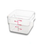 Thumbnail image #1 for Concasse MCRC10000 12-Liter Square Polycarbonate Storage Container with Lid, Clear Case of 6