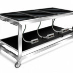Thumbnail image #1 for Eastern Tabletop Hub Buffet HK945HP3S 3-Burner Ceramic Glass Hot Plate Table, Drop-In, Digital Controls, 66 in W