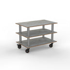 Thumbnail image #1 for Steelite Mogogo, Modular MGCMLX02GSXH Modular Medium Serving Unit, Grey Slate, Stainless Steel, Heavy-Duty Casters