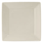 Thumbnail image #1 for Tuxton China DuraTux®© BEH-1016 Ceramic Square Plate, 10-1/8", Wide Rim, Fully Vitrified, American White/Eggshell 1 Dozen