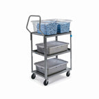 Thumbnail image #1 for Lakeside Manufacturing Handler 4411 3-Tier Stainless Steel Utility Cart, Open Base, 500 lb Capacity