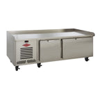 Thumbnail image #1 for Utility Refrigerator LHF-66T-2D-EM Low-Height Freezer Base, 84"W, 2 Drawers, Stainless Steel, Self-Contained, 1/3 HP
