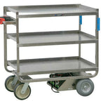 Thumbnail image #1 for Lakeside Manufacturing 163422 Motorized Stainless Steel Utility Cart, 3-Tier, 1000-lb Capacity