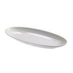 Thumbnail image #1 for Tableware Solutions USA Leone T8146 Oval Melamine Serving Tray, White, 19-1/2" x 9-1/4" x 2"