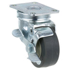 Thumbnail image #1 for AllPoints Foodservice Parts & Supplies 262373 3-1/2" Medium-Duty Swivel Plate Caster with Brake, Ball Bearing