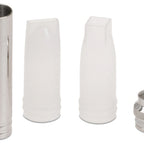 Thumbnail image #1 for JB Prince iSi B947 Decorator Tip Set with Square, Petal Piping, Rose Tips and Adapter, Stainless Steel/Plastic
