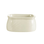 Thumbnail image #1 for CAC China Garden State GAD-HSP Porcelain Rectangular Embossed Sugar Packet Holder, Bone White, 3-3/4"L x 2-1/2"W x 2-1/4"H Case of 4 Dozen