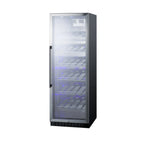 Thumbnail image #1 for Summit Commercial SCR1401CH Freestanding 35-Bottle Commercial Wine Cooler, Black Exterior, Bottom-Mounted Refrigeration