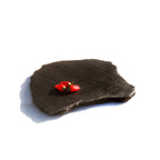 Thumbnail image #1 for Steelite International Kenny Mack KMK2150ES Resin Serving Tray, 14-1/2"W x 1/2"H, Jagged Edge, Espresso