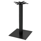 Thumbnail image #1 for ATSMFG ATS AT&S-TS1818BLK-BAR Bar-Height Flat Table Base, 18" x 18", Black Steel, Adjustable Glides