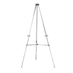 Thumbnail image #1 for AARCO Products AE66 Telescopic Aluminum Display Easel, 66" Extended, 35" Retracted, Holds Boards up to 36" x 48"