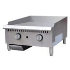 Thumbnail image #1 for Hakka Brothers Corp EasyRose HB-GG-24T Gas Countertop Griddle, 24 in W, 3/4 in Thick Plate, Manual Controls, Stainless Steel